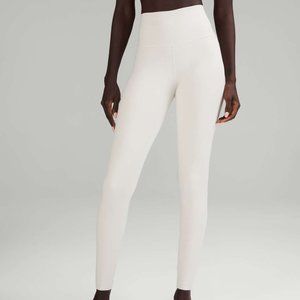 White Lululemon Align Leggings 25" Size 6